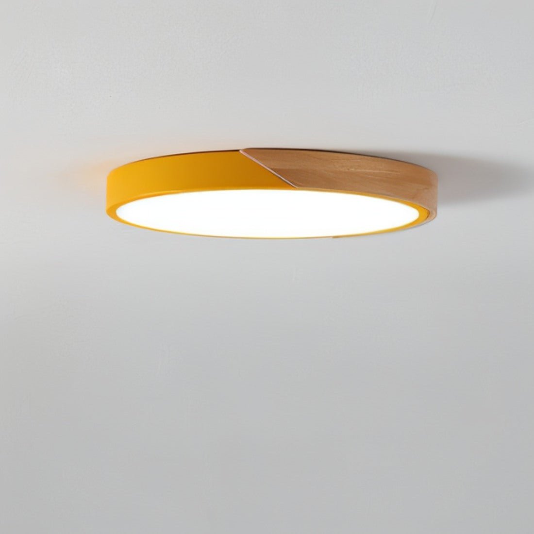 LumaLite - Stilvolle LED-Deckenleuchte mit Holz und Acryl-Diffusor