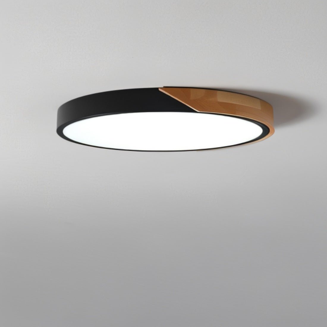 LumaLite - Stilvolle LED-Deckenleuchte mit Holz und Acryl-Diffusor