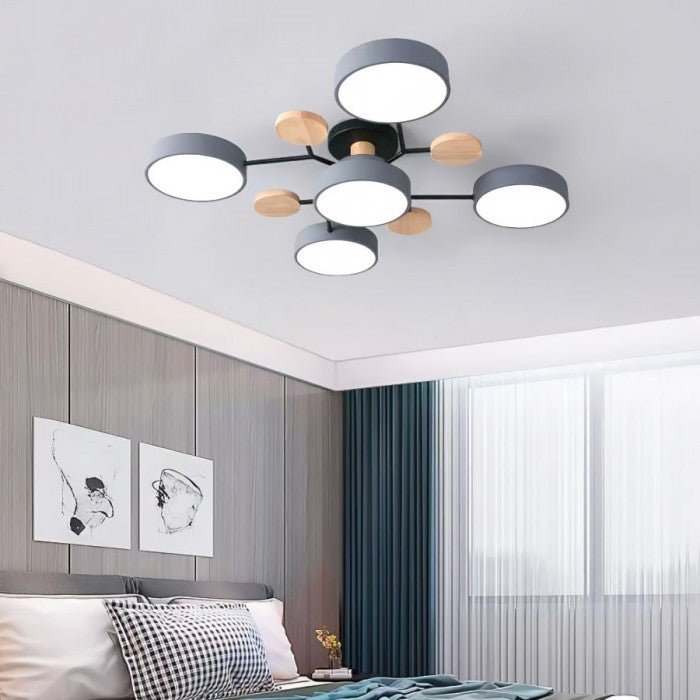 Skandinavische LED-Deckenleuchte - Modernes, Energiesparendes und Nachhaltiges Design