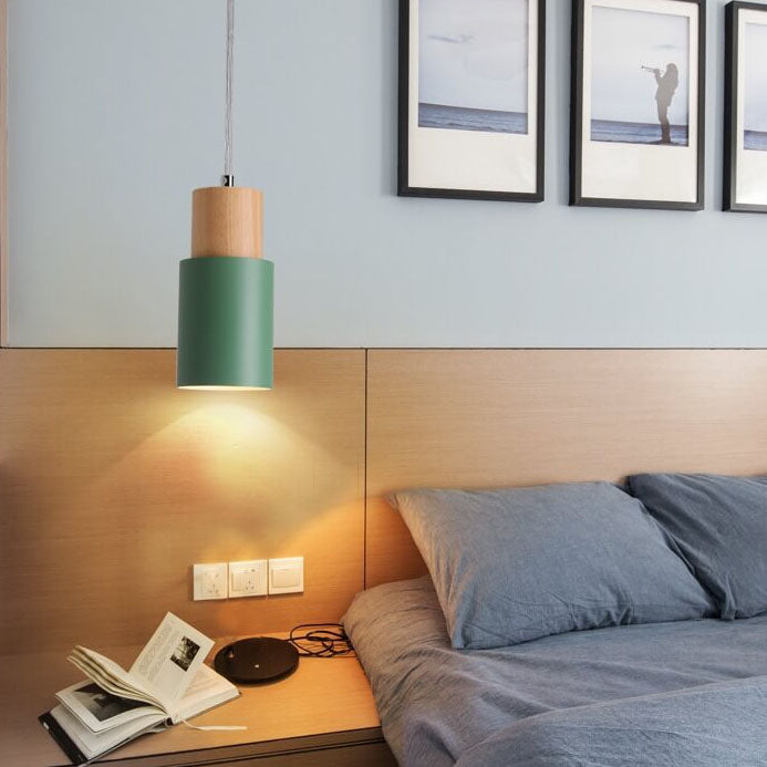 Zylinder Aluminium 1-flammige LED Pendelleuchte Modernes Design