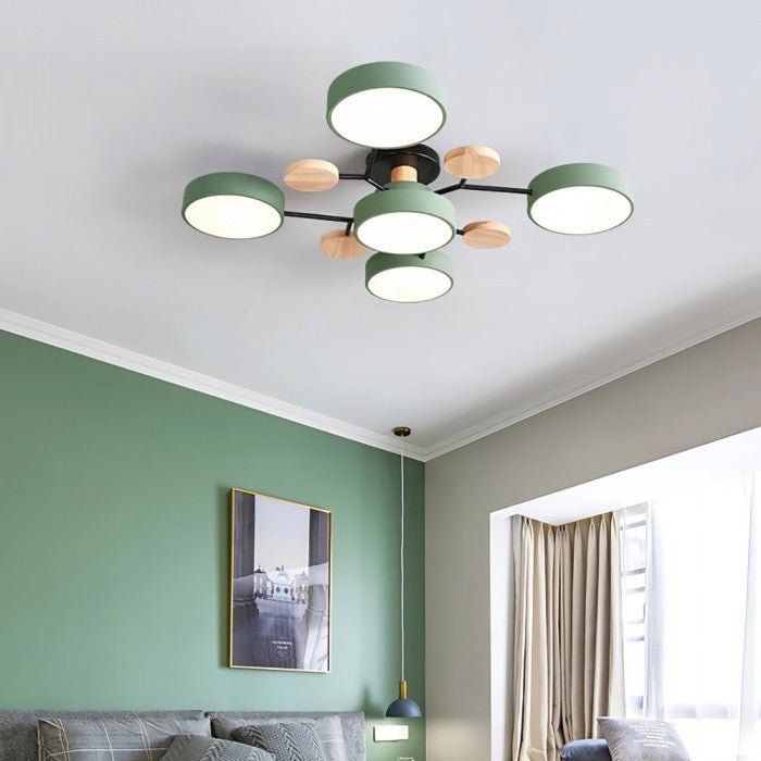 Skandinavische LED-Deckenleuchte - Modernes, Energiesparendes und Nachhaltiges Design