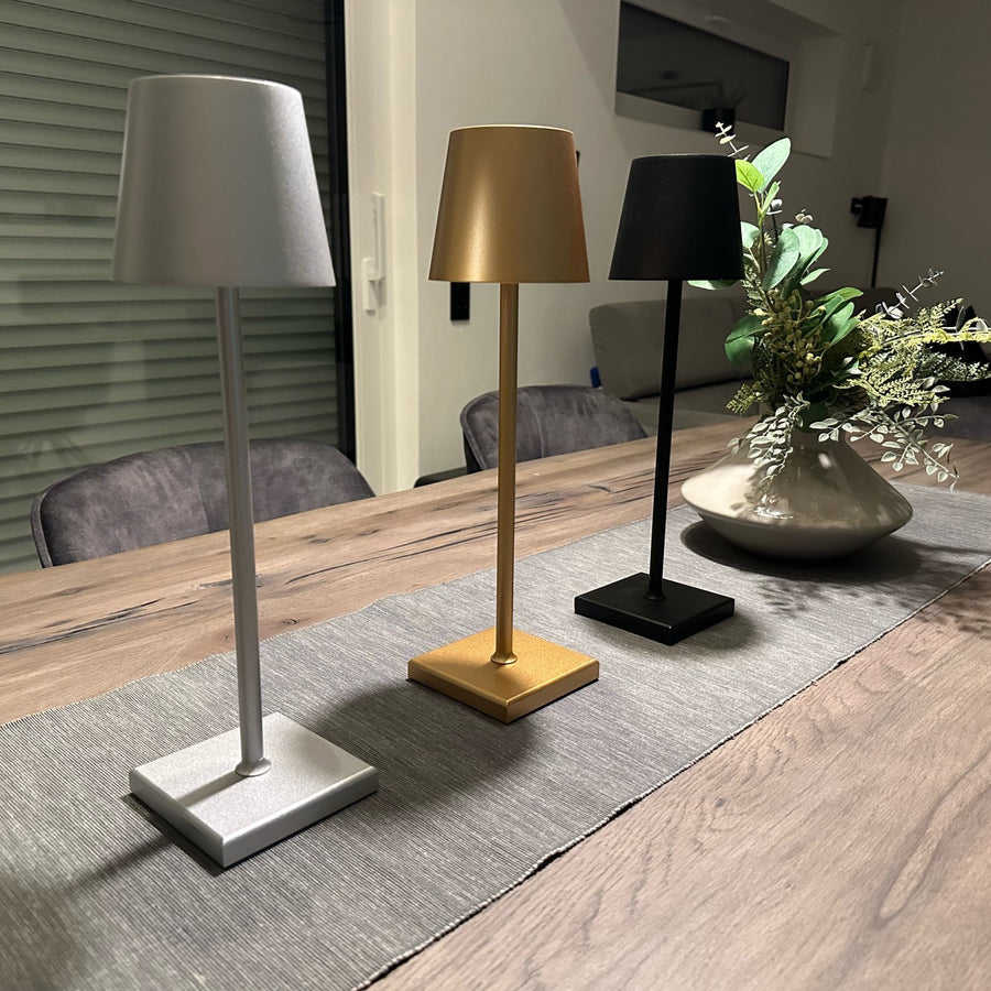 Kabellose Wiederaufladbare Tischlampe mit Dimmbarer LED Beleuchtung