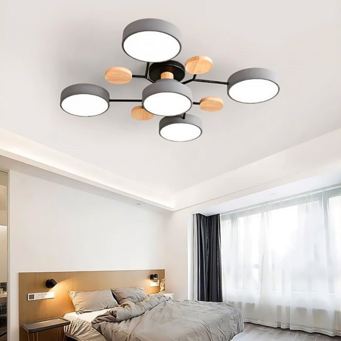 Skandinavische LED-Deckenleuchte - Modernes, Energiesparendes und Nachhaltiges Design