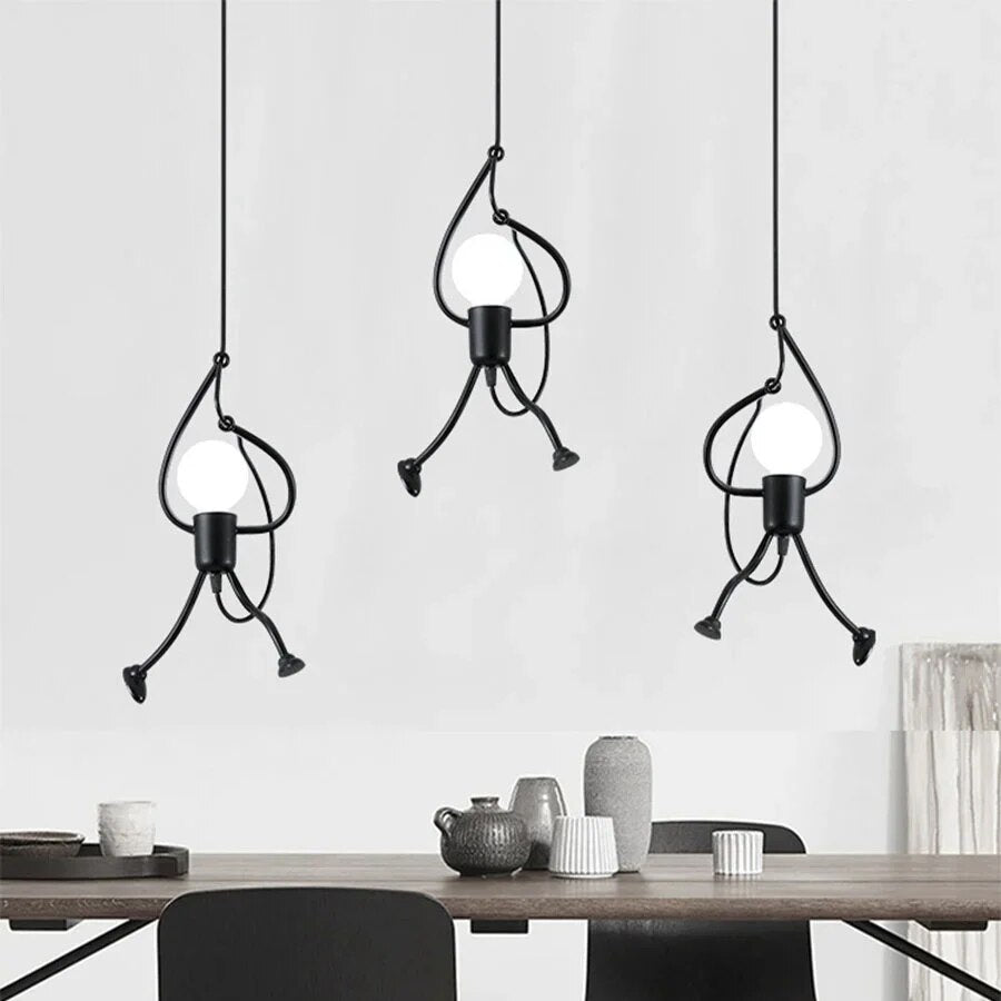 Retro Iron Man Deckenlampe – Einzigartiges und Verspieltes Design