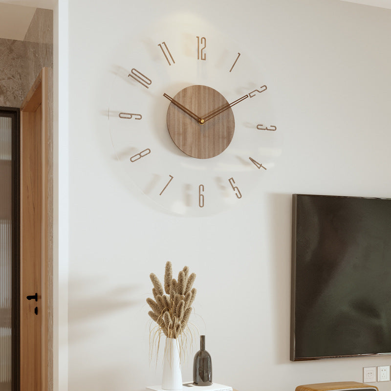 Skandinavische Holz-Wanduhr - Stilvolles, Ruhiges und Zeitloses Design