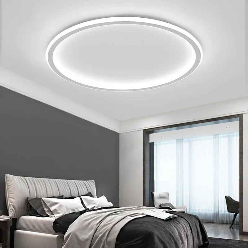 Moderne skandinavische LED-Deckenleuchte - Dimmbare, energieeffiziente und stilvolle Beleuchtung für Wohnzimmer, Esszimmer und Flur