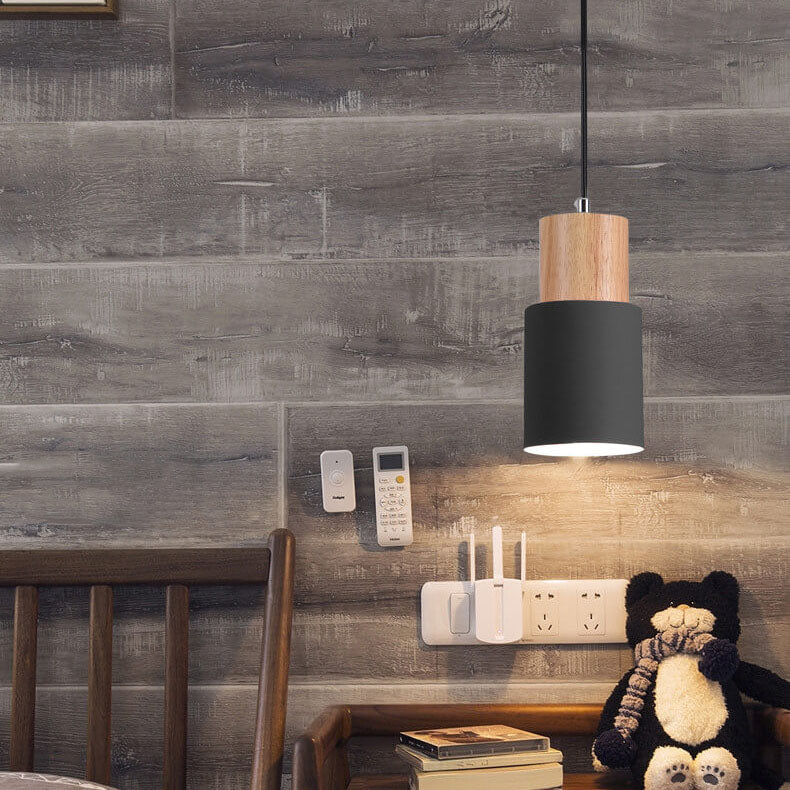 Zylinder Aluminium 1-flammige LED Pendelleuchte Modernes Design