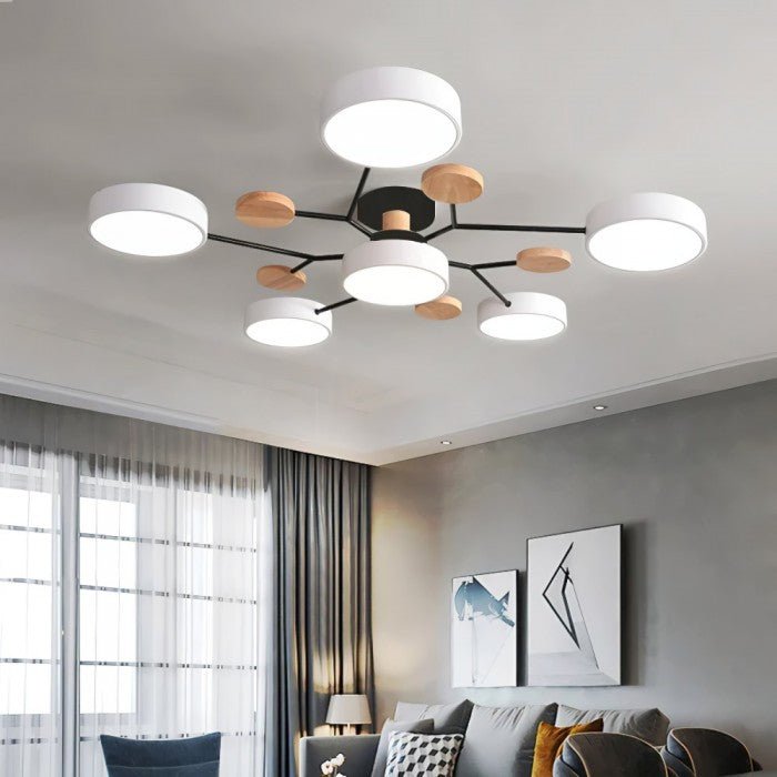 Skandinavische LED-Deckenleuchte - Modernes, Energiesparendes und Nachhaltiges Design