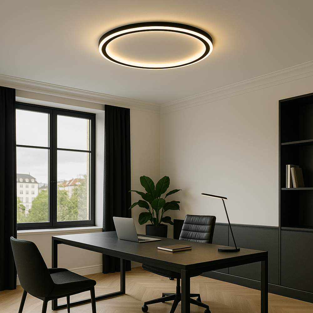 Moderne skandinavische LED-Deckenleuchte - Dimmbare, energieeffiziente und stilvolle Beleuchtung für Wohnzimmer, Esszimmer und Flur