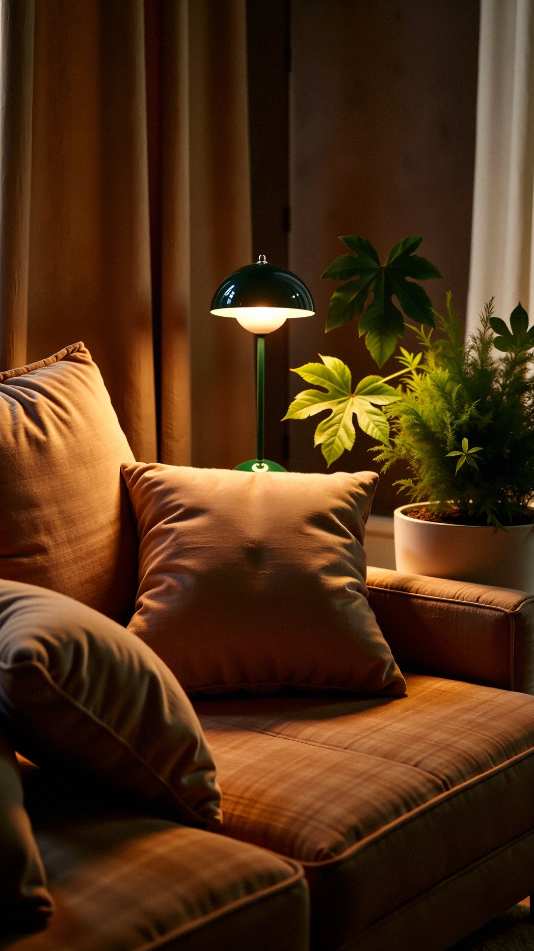 Kabellose Tischlampe mit modernem Design und warmem Licht