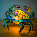 Künstlerische Tischlampe mit Tiermotiven