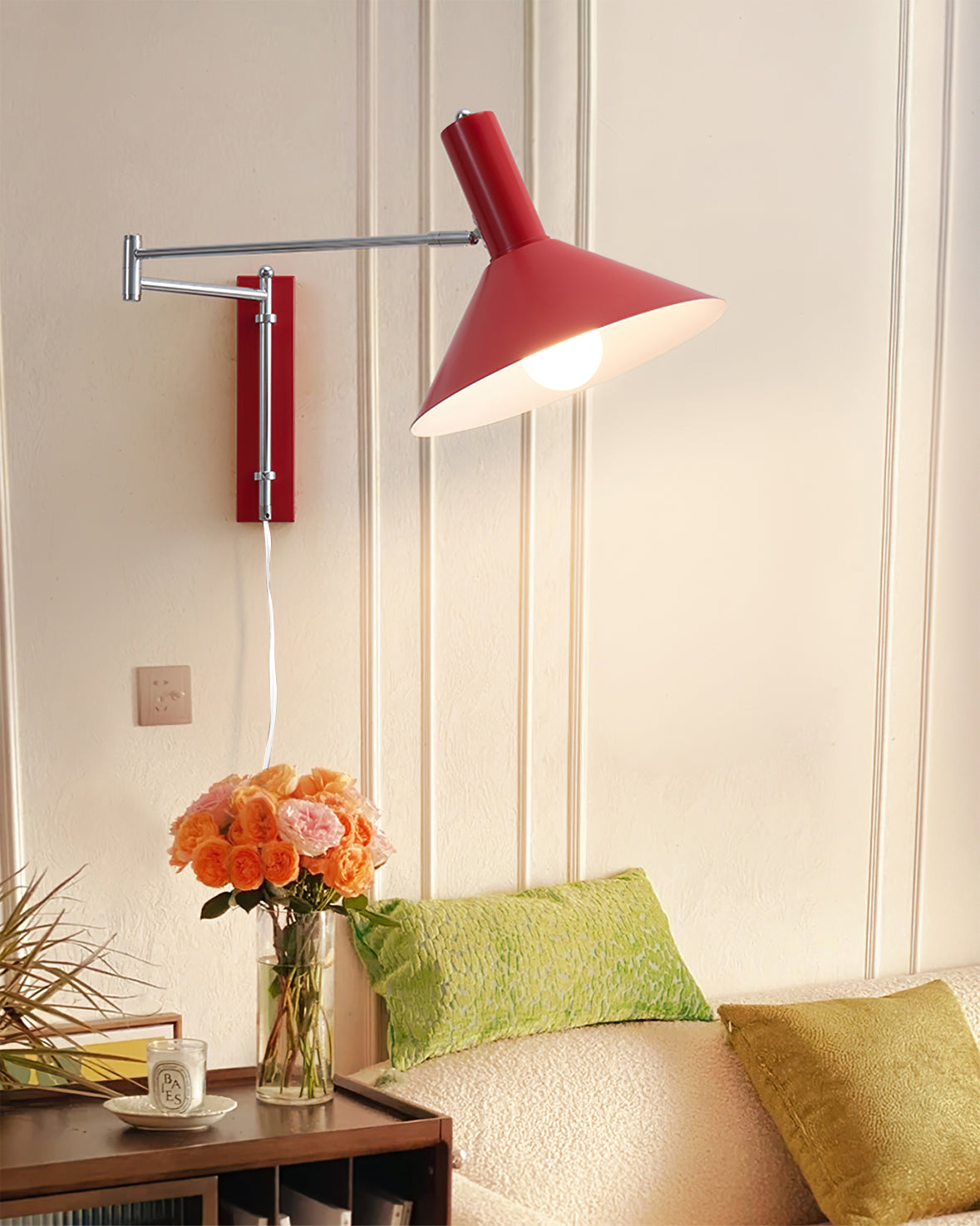 Verstellbare Minimalistische Wandleuchte für Schlafzimmer und Wohnzimmer