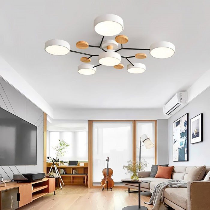 Skandinavische LED-Deckenleuchte - Modernes, Energiesparendes und Nachhaltiges Design