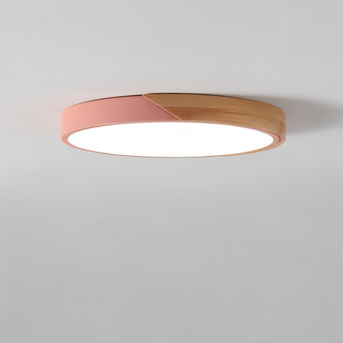 LumaLite - Stilvolle LED-Deckenleuchte mit Holz und Acryl-Diffusor