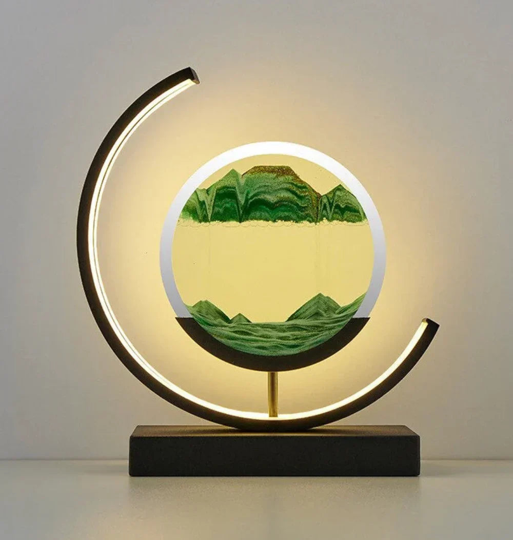 Beruhigende Sandlandschaft Lampe - Natürliche Atmosphäre und Entspannung