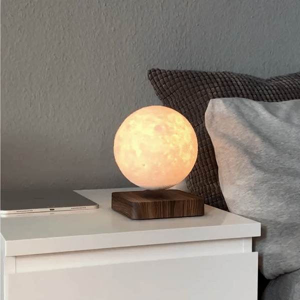 Schwebende 3D Mondlampe mit Magnetischer Technologie