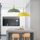 Moderne skandinavische Eichenholz LED Deckenlampe