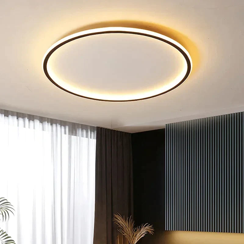 Moderne skandinavische LED-Deckenleuchte - Dimmbare, energieeffiziente und stilvolle Beleuchtung für Wohnzimmer, Esszimmer und Flur
