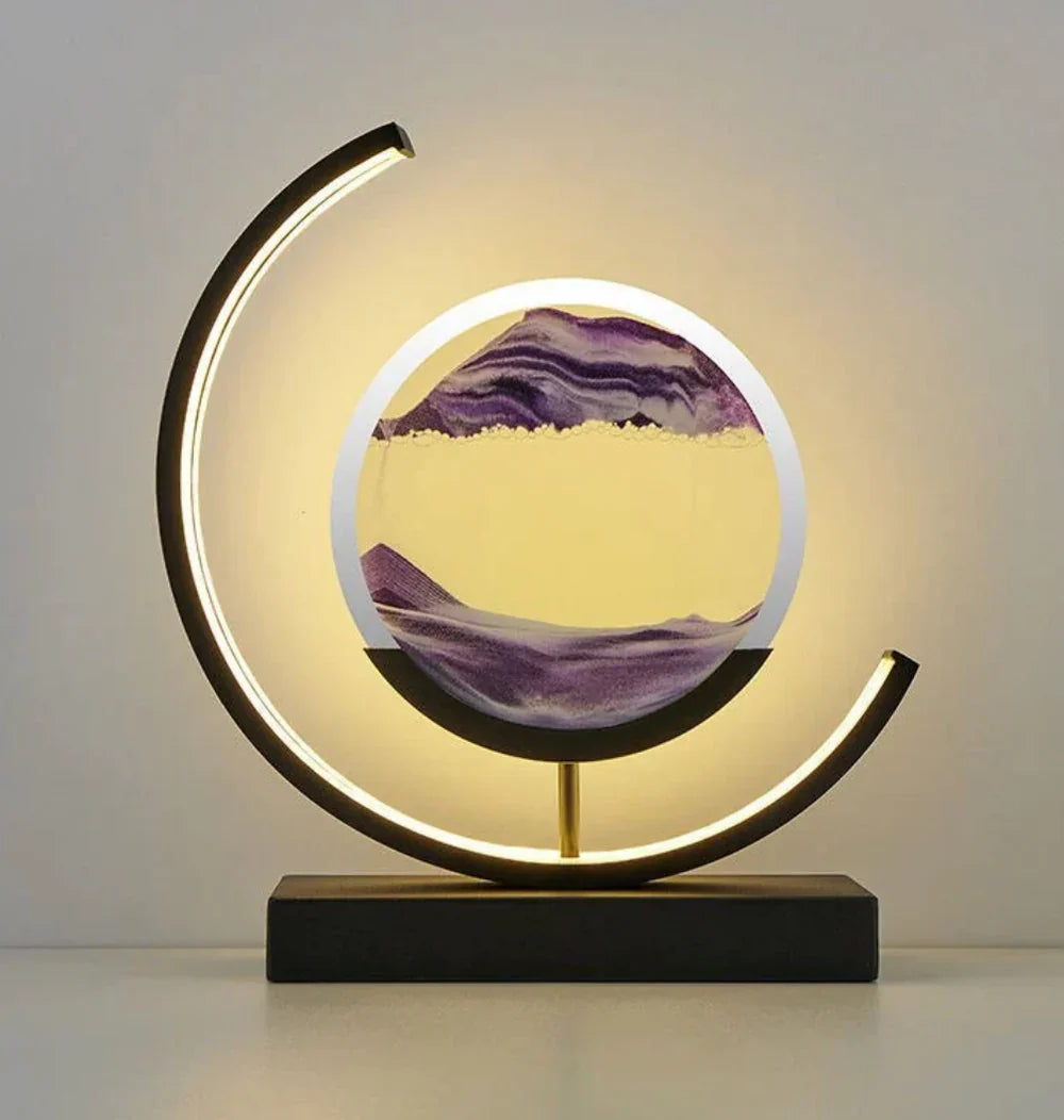 Beruhigende Sandlandschaft Lampe - Natürliche Atmosphäre und Entspannung