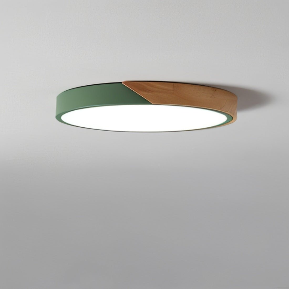 LumaLite - Stilvolle LED-Deckenleuchte mit Holz und Acryl-Diffusor