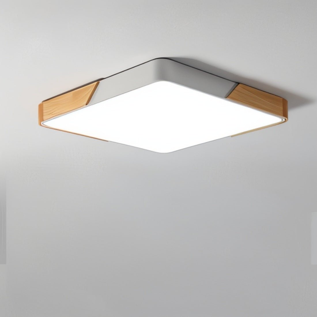 LumaLite - Stilvolle LED-Deckenleuchte mit Holz und Acryl-Diffusor