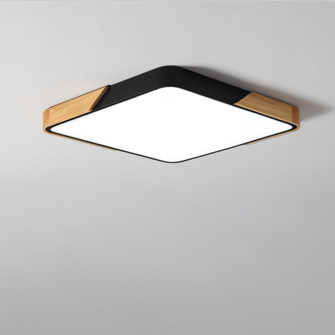 LumaLite - Stilvolle LED-Deckenleuchte mit Holz und Acryl-Diffusor