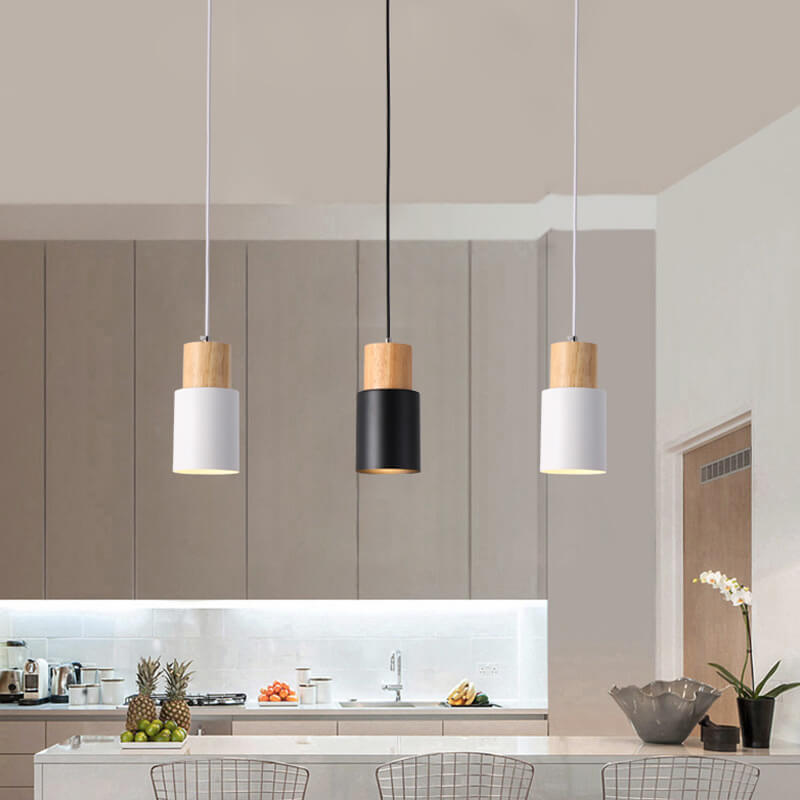 Zylinder Aluminium 1-flammige LED Pendelleuchte Modernes Design