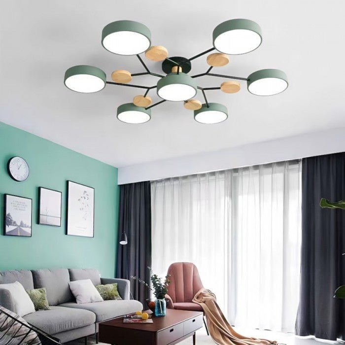 Skandinavische LED-Deckenleuchte - Modernes, Energiesparendes und Nachhaltiges Design