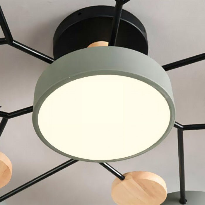 Skandinavische LED-Deckenleuchte - Modernes, Energiesparendes und Nachhaltiges Design