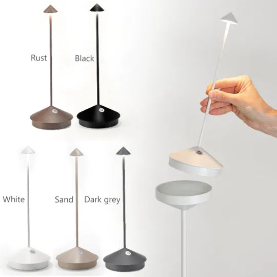 Kabellose LED Tischlampe mit dimmbarem Licht