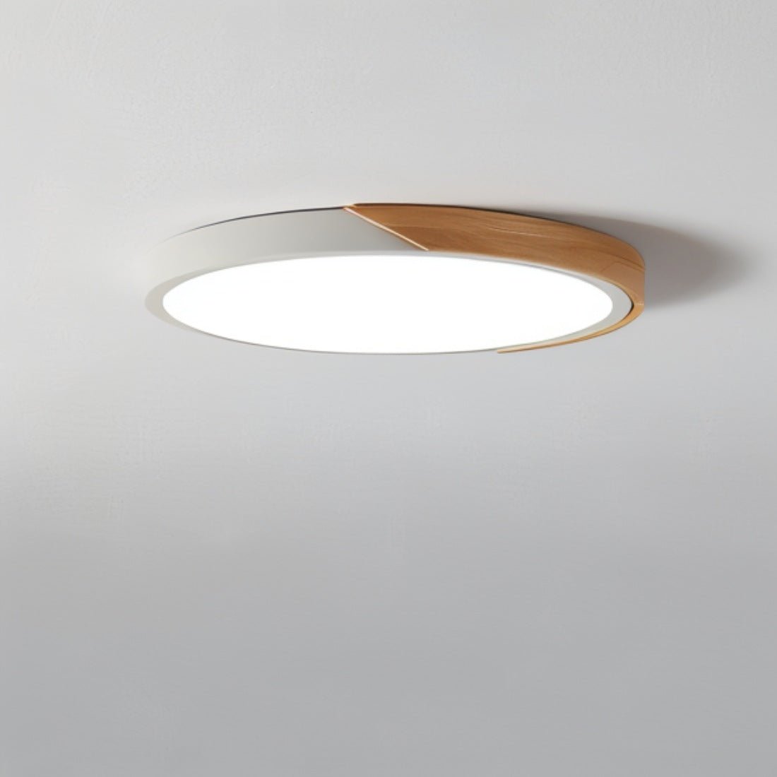 LumaLite - Stilvolle LED-Deckenleuchte mit Holz und Acryl-Diffusor