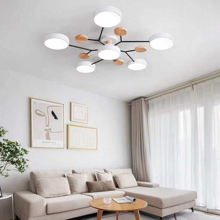 Skandinavische LED-Deckenleuchte - Modernes, Energiesparendes und Nachhaltiges Design