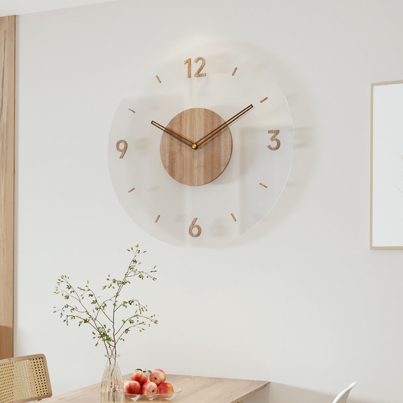 Skandinavische Holz-Wanduhr - Stilvolles, Ruhiges und Zeitloses Design