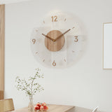 Skandinavische Holz-Wanduhr - Stilvolles, Ruhiges und Zeitloses Design
