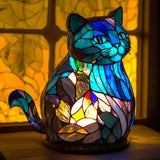 Künstlerische Tischlampe mit Tiermotiven